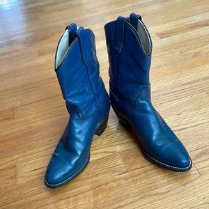 Vintage Dark teal Kenny Rogers cowboy boots